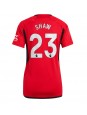 Ženski Nogometna dresi replika Manchester United Luke Shaw #23 Domači 2023-24 Kratek rokav